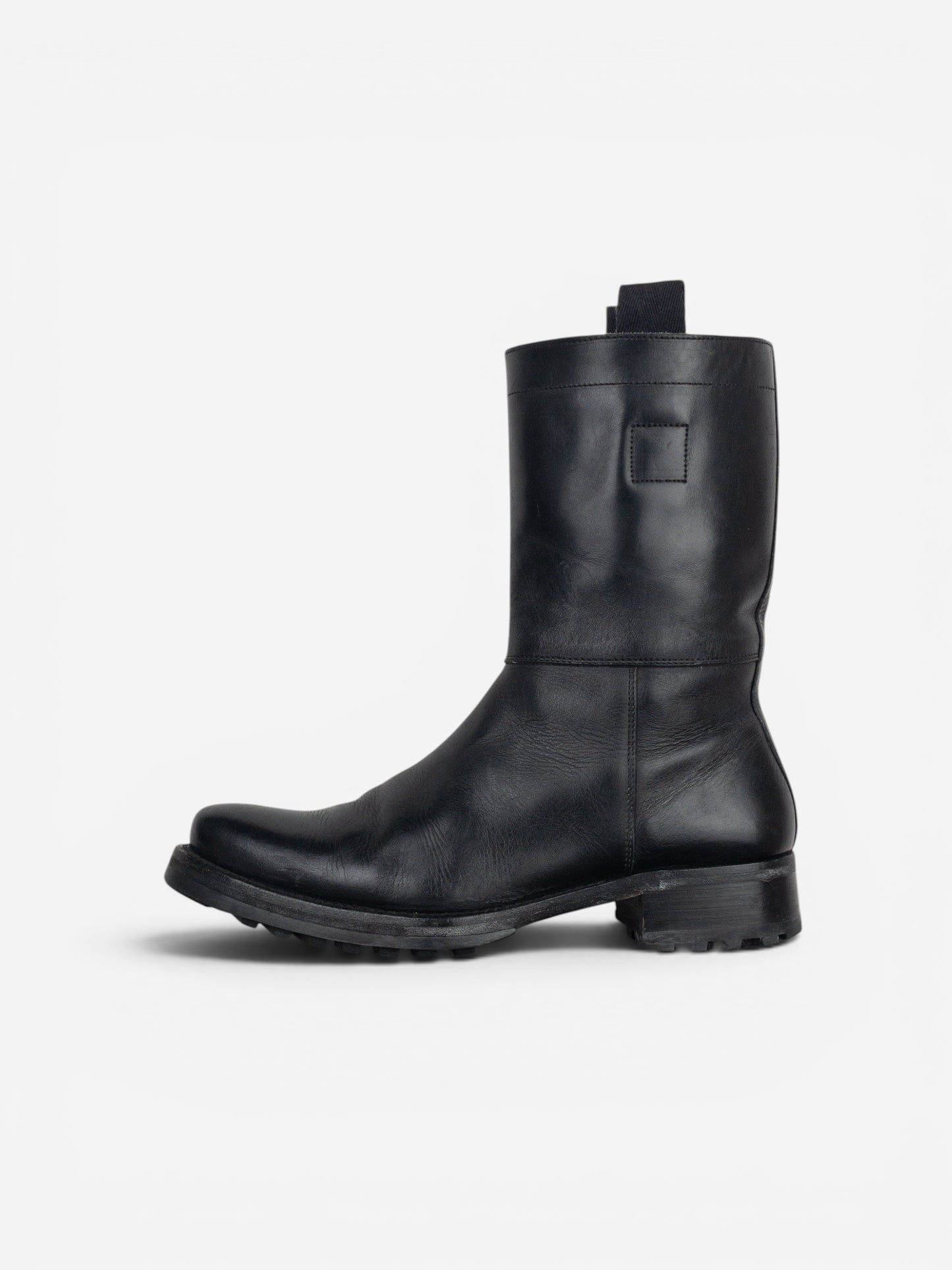 Miu Miu AW01 Pointed-Toe ‘Peco’ Biker Combat Boots – photo 3