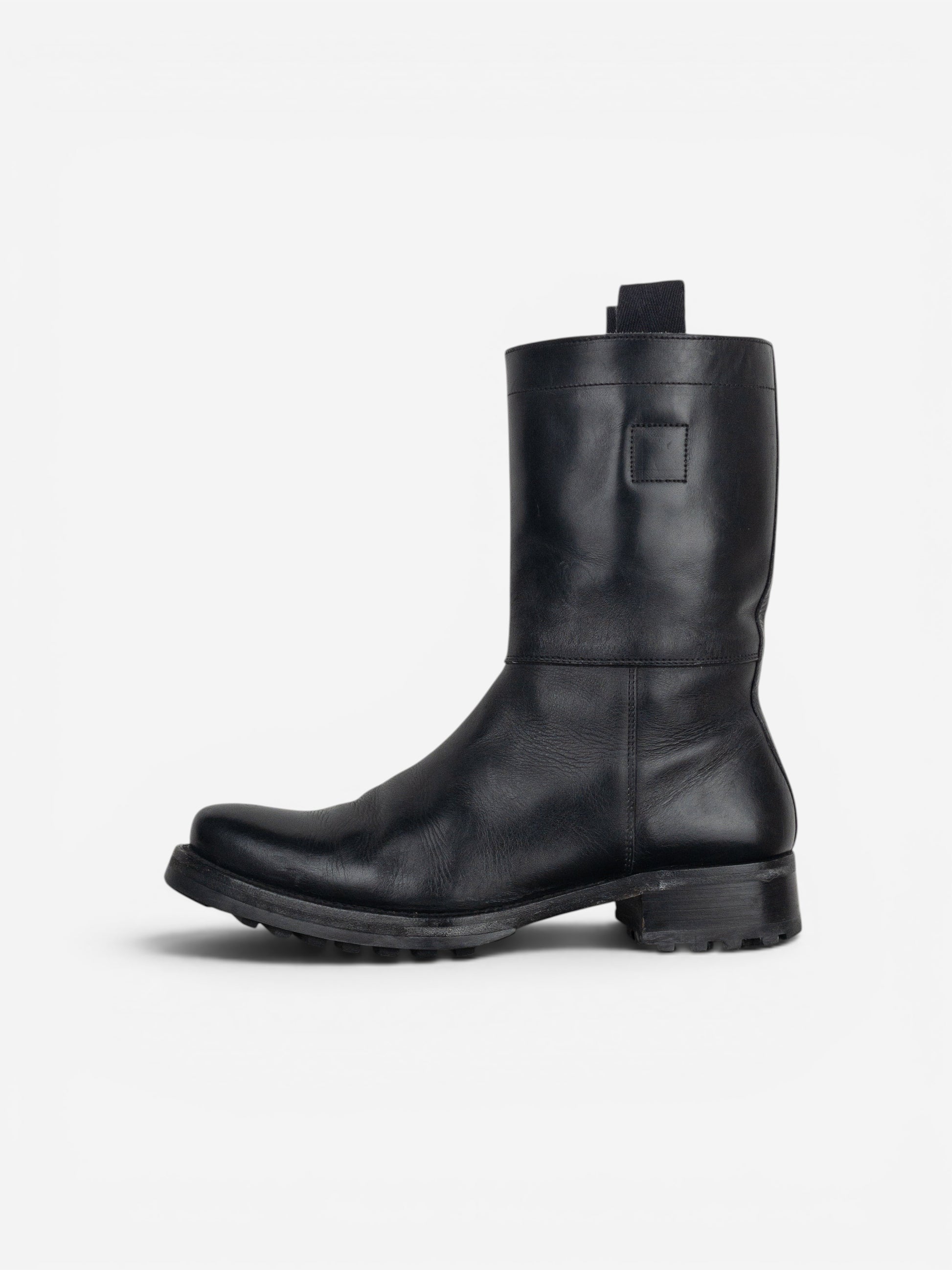 Miu Miu AW01 Pointed-Toe ‘Peco’ Biker Combat Boots – photo 3