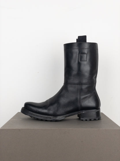 Miu Miu AW01 Pointed-Toe ‘Peco’ Biker Combat Boots