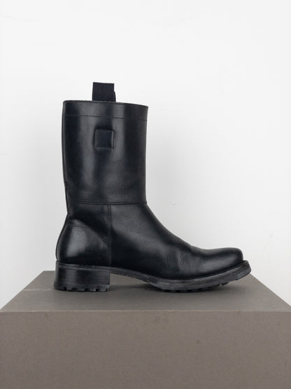 Miu Miu AW01 Pointed-Toe ‘Peco’ Biker Combat Boots