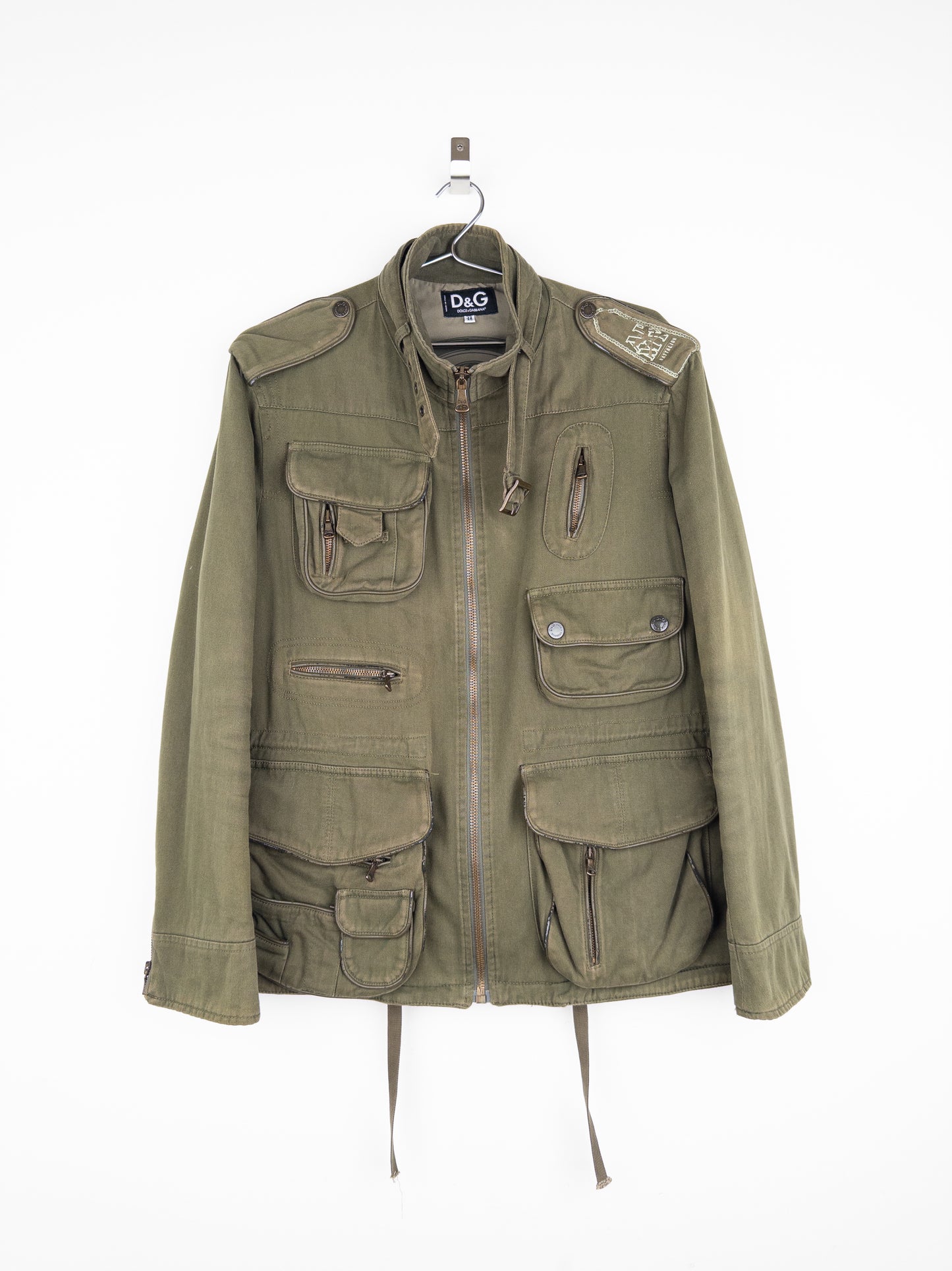 Dolce & Gabbana AW03 Multi-Pocket Military Cargo Field Jacket