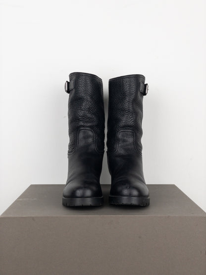 Prada AW99 Lugsole Biker Ankle Work Boots