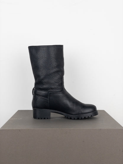 Prada AW99 Lugsole Biker Ankle Work Boots