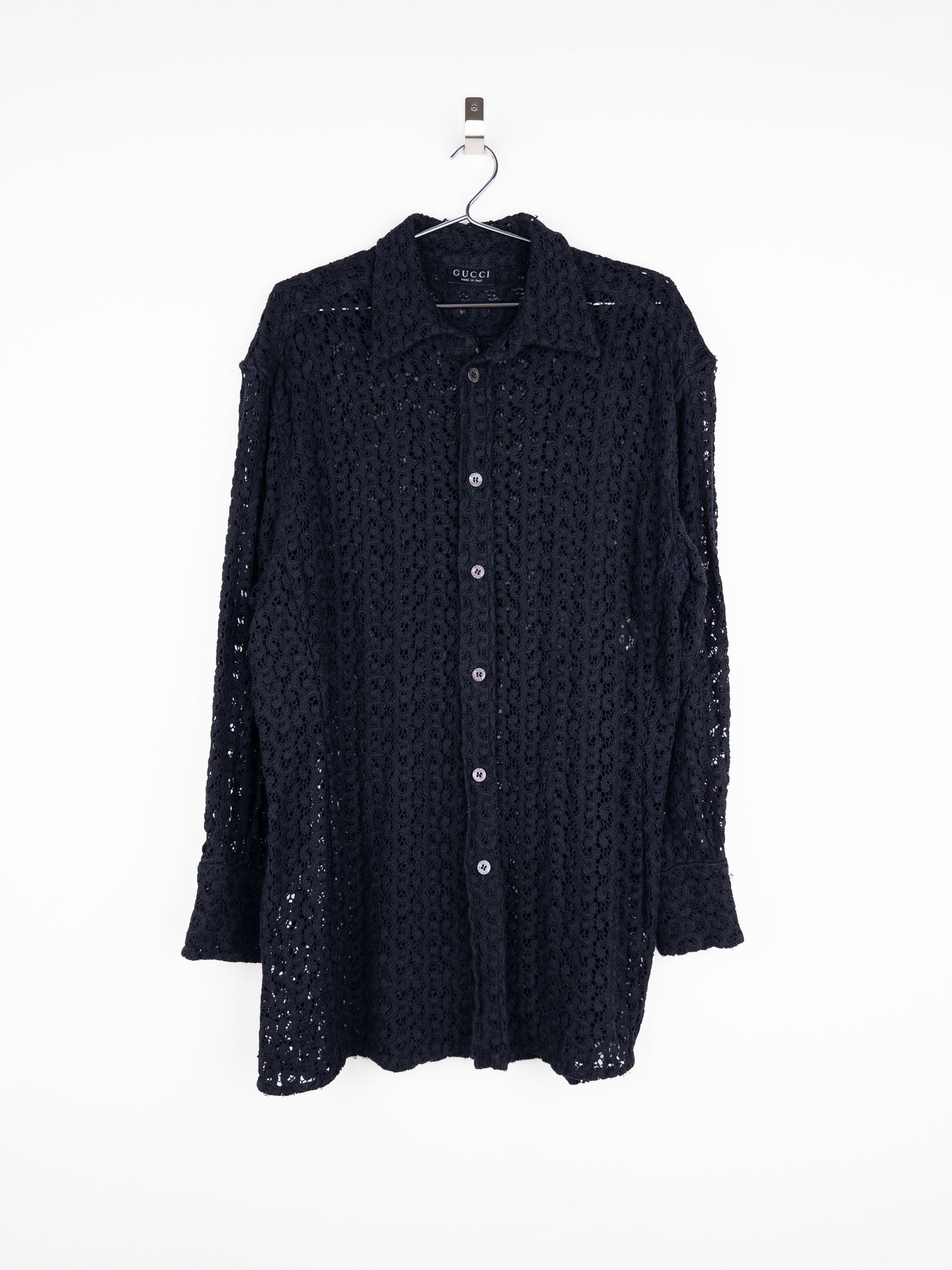 Gucci by Tom Ford SS96 Lace Button-Up Shirt Dress