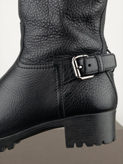 Prada AW99 Lugsole Biker Ankle Work Boots