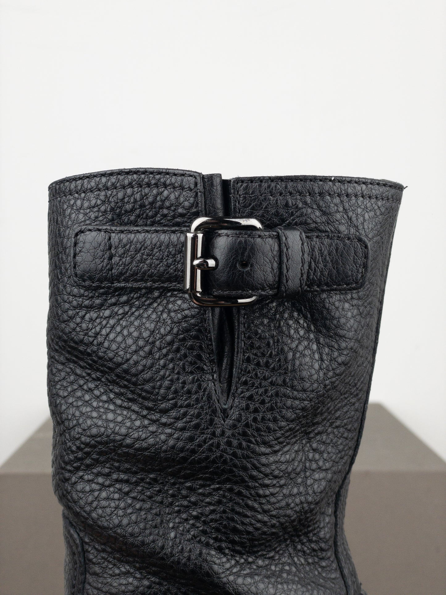 Prada AW99 Lugsole Biker Ankle Work Boots