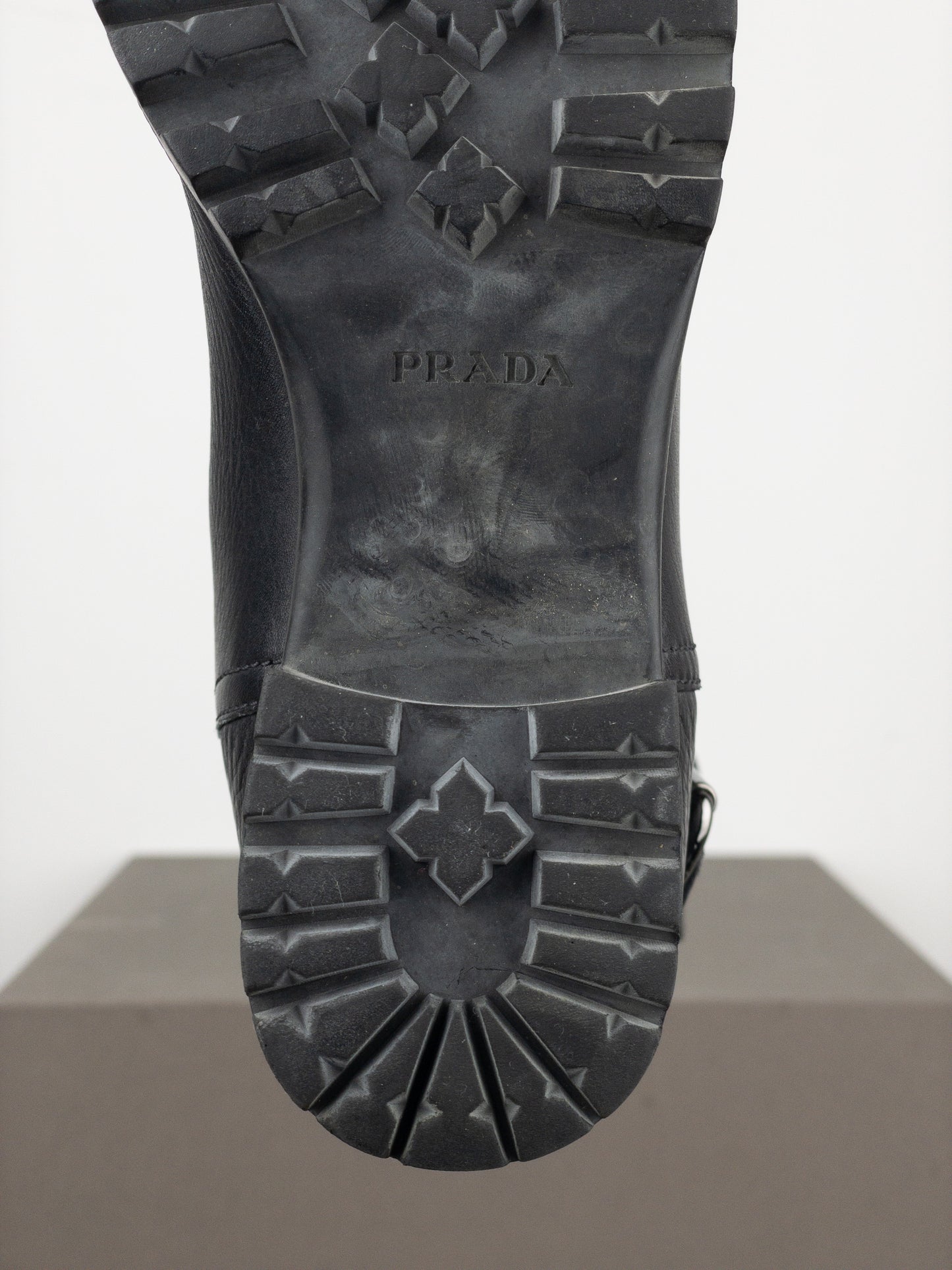 Prada AW99 Lugsole Biker Ankle Work Boots