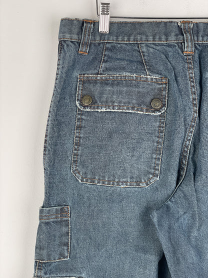 Dolce & Gabbana AW03 Double-Knee Denim Cargo Pants