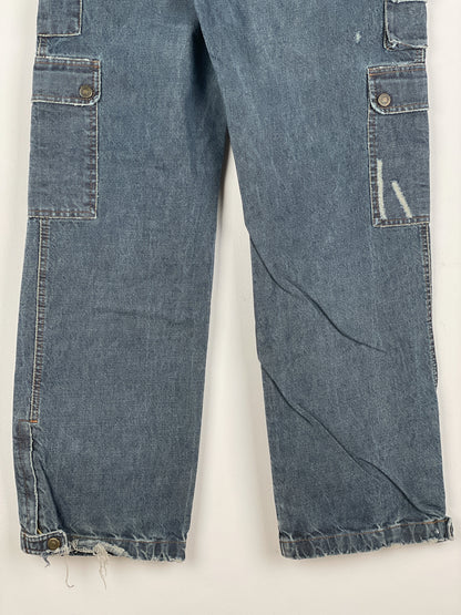 Dolce & Gabbana AW03 Double-Knee Denim Cargo Pants