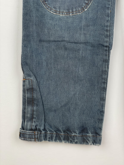 Dolce & Gabbana AW03 Double-Knee Denim Cargo Pants