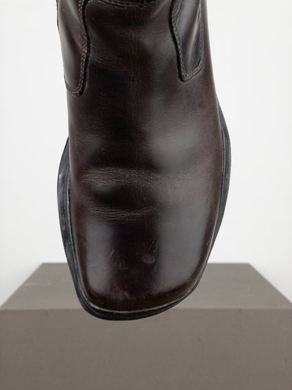 Prada AW99 Square-Toe Vibram Ankle Biker Boots