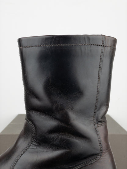 Prada AW99 Square-Toe Vibram Ankle Biker Boots