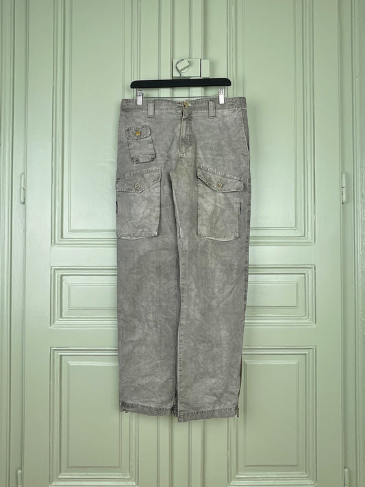 Dolce & Gabbana Stonewash Multi-Pocket Military Cargo Pants