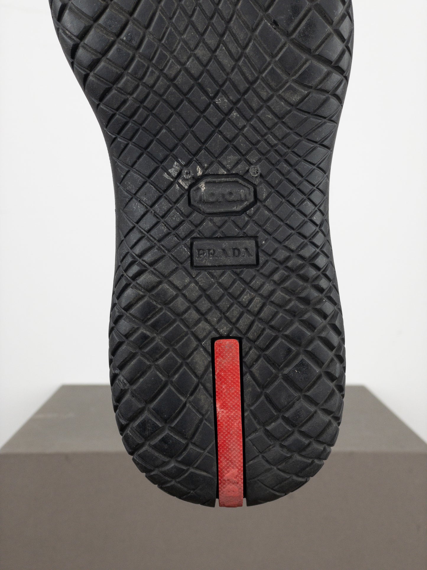 Prada AW99 Square-Toe Vibram Ankle Biker Boots