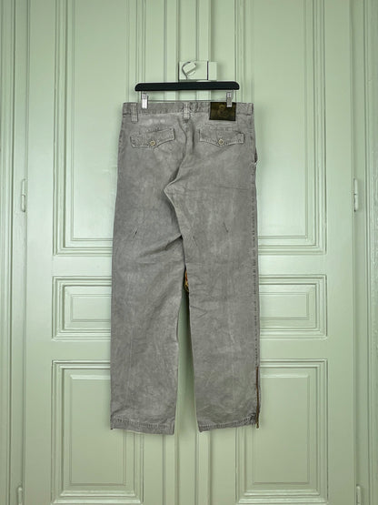 Dolce & Gabbana Stonewash Multi-Pocket Military Cargo Pants