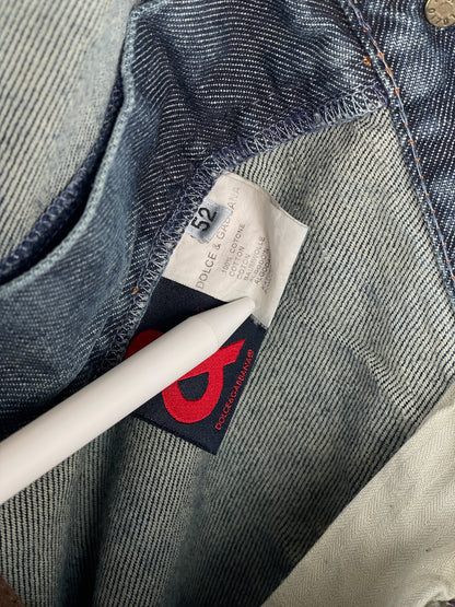 Dolce & Gabbana AW03 Double-Knee Denim Cargo Pants