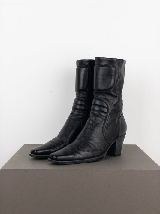 Miu Miu AW99 Western Biker Moto Boots