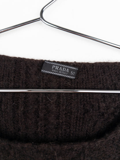 Prada AW04 Ombre Fisherman Cable Knit Sweater