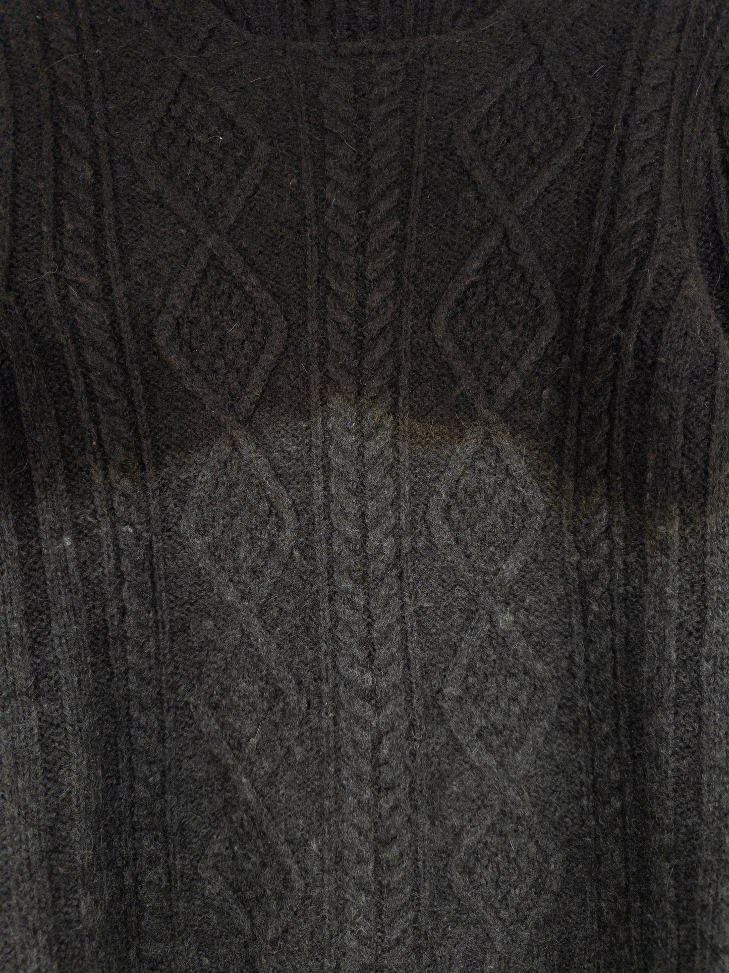 Prada AW04 Ombre Fisherman Cable Knit Sweater