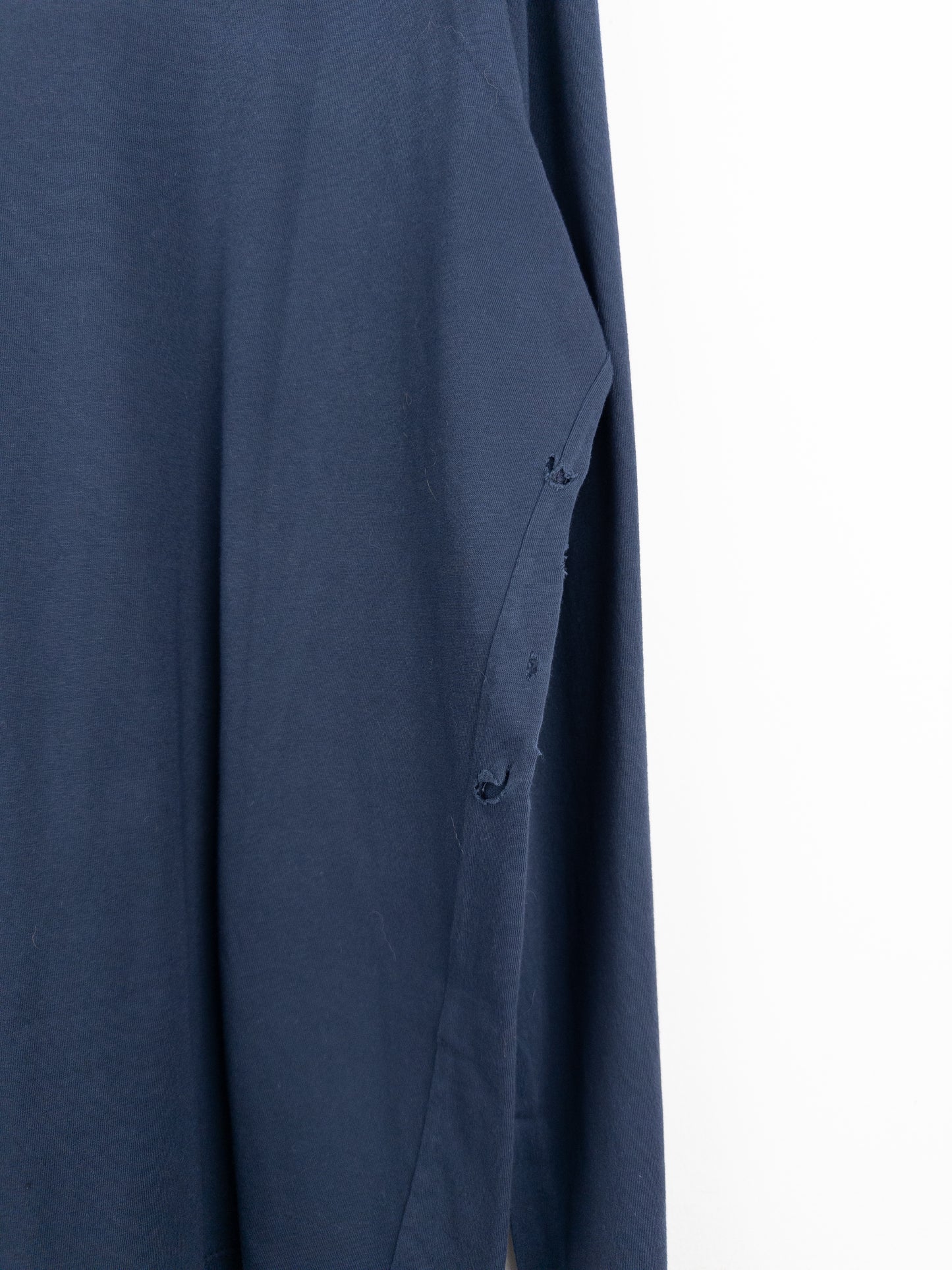 Balmain by Olivier Rousteing 2010s Distressed Henley Button Longsleeve Shirt