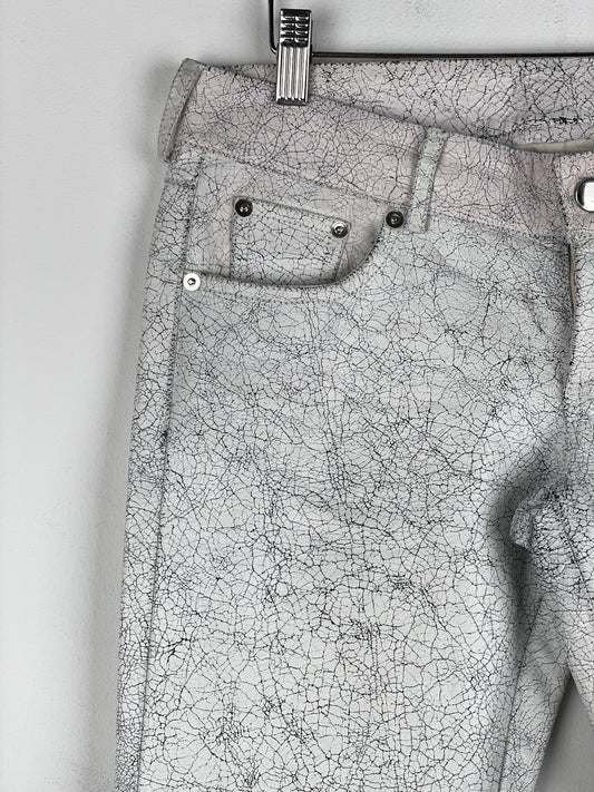 Maison Margiela AW16 Cracked White Paint Leather Pants – photo 5
