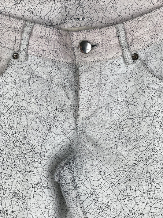 Maison Margiela AW16 Cracked White Paint Leather Pants – photo 4