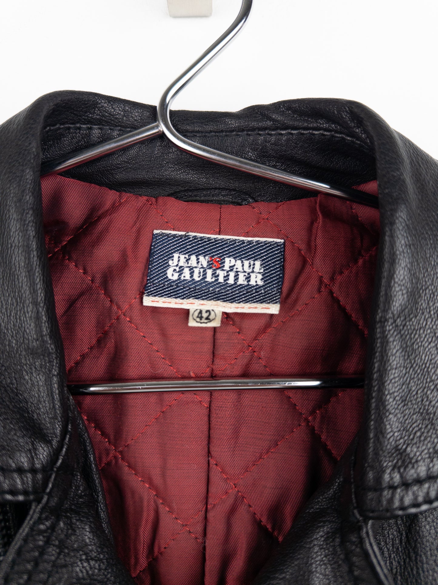 Jean Paul Gaultier 1990s Cropped Perfecto Leather Biker Jacket