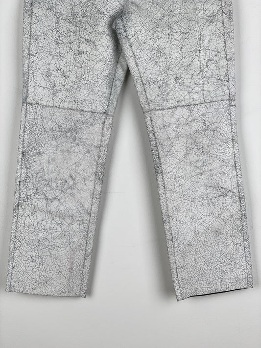 Maison Margiela AW16 Cracked White Paint Leather Pants – photo 7