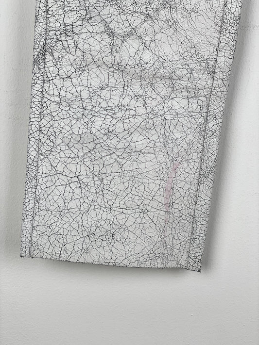Maison Margiela AW16 Cracked White Paint Leather Pants – photo 8