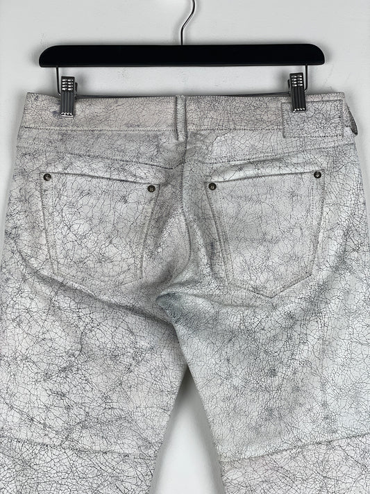 Maison Margiela AW16 Cracked White Paint Leather Pants – photo 10