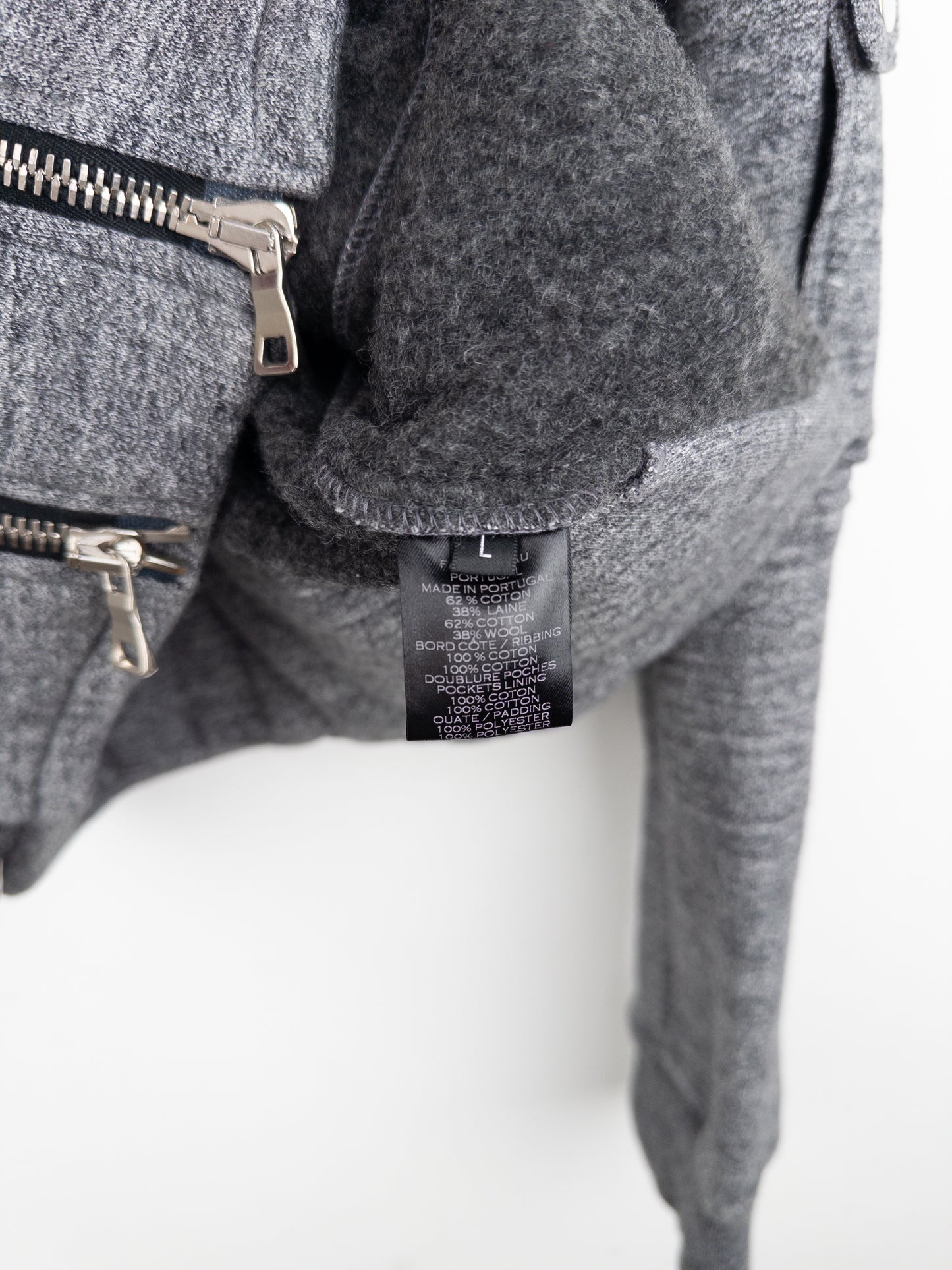 Balmain by Olivier Rousteing 2010s Double-Zip Biker Hoodie Jacket