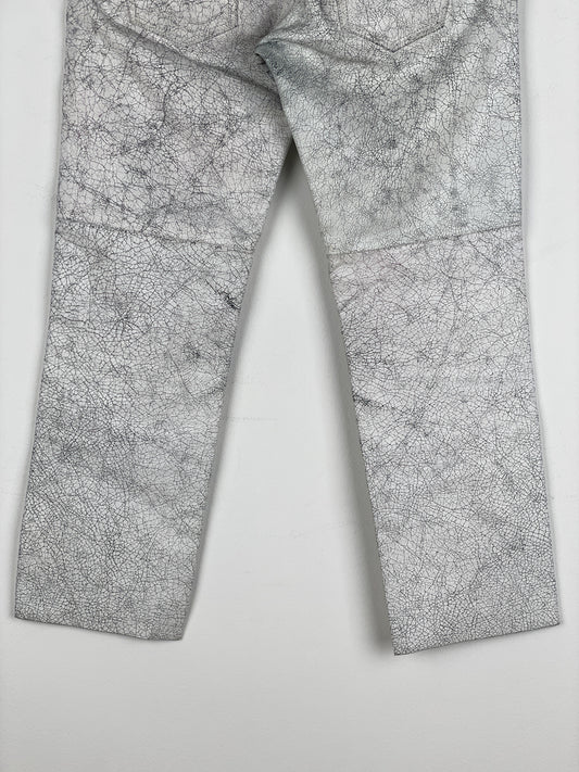 Maison Margiela AW16 Cracked White Paint Leather Pants – photo 14