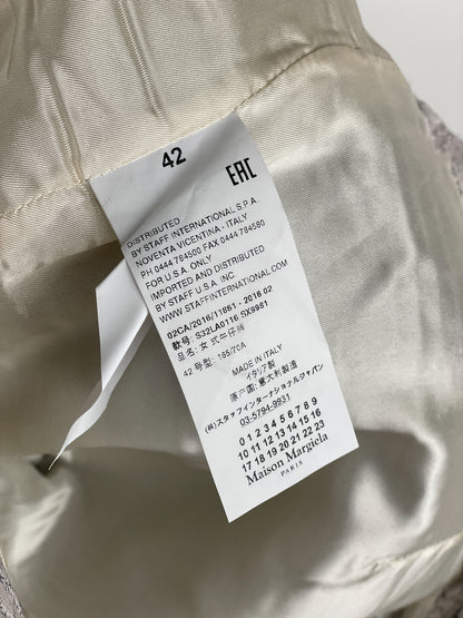Maison Margiela AW16 Cracked White Paint Leather Pants