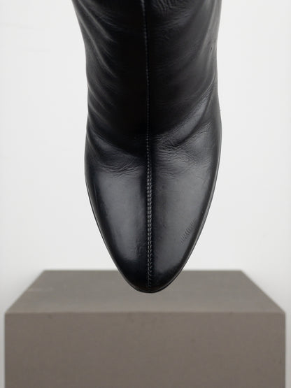 Prada 2000s Mid-Calf Heel Boots