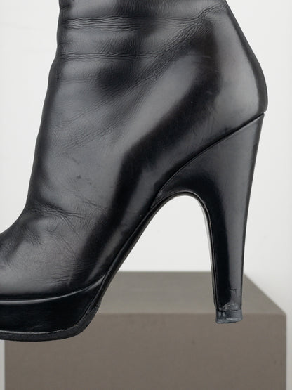 Prada 2000s Mid-Calf Heel Boots