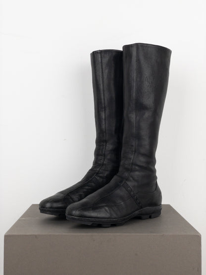 Prada AW99 Knee-High Linea Rossa Sports Cleat Boots