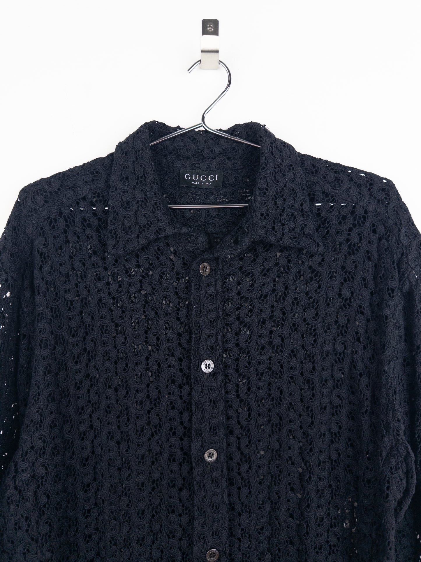 Gucci by Tom Ford SS96 Lace Button-Up Shirt Dress