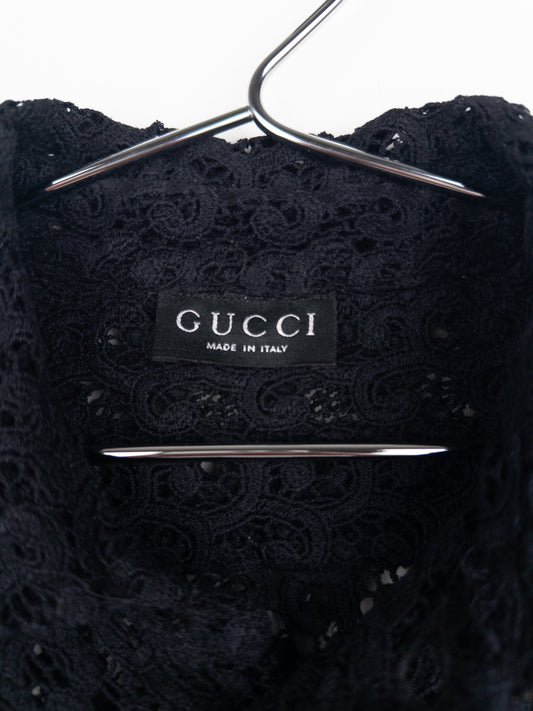 Gucci by Tom Ford SS96 Lace Button-Up Shirt Dress – photo 5