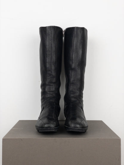 Prada AW99 Knee-High Linea Rossa Sports Cleat Boots