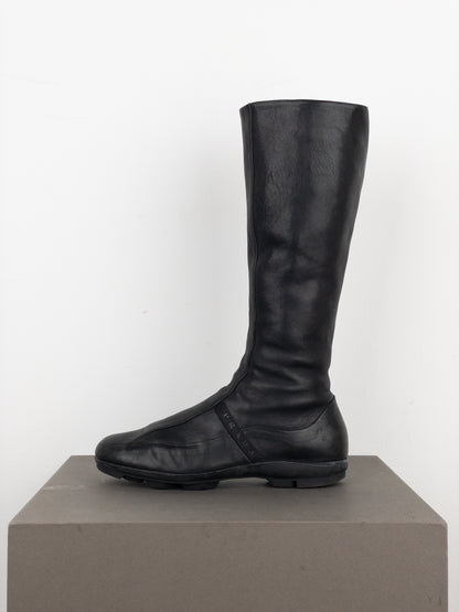 Prada AW99 Knee-High Linea Rossa Sports Cleat Boots