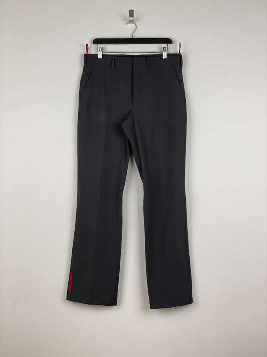 Prada 2000s Linea Rossa Red Tab Technical Pants