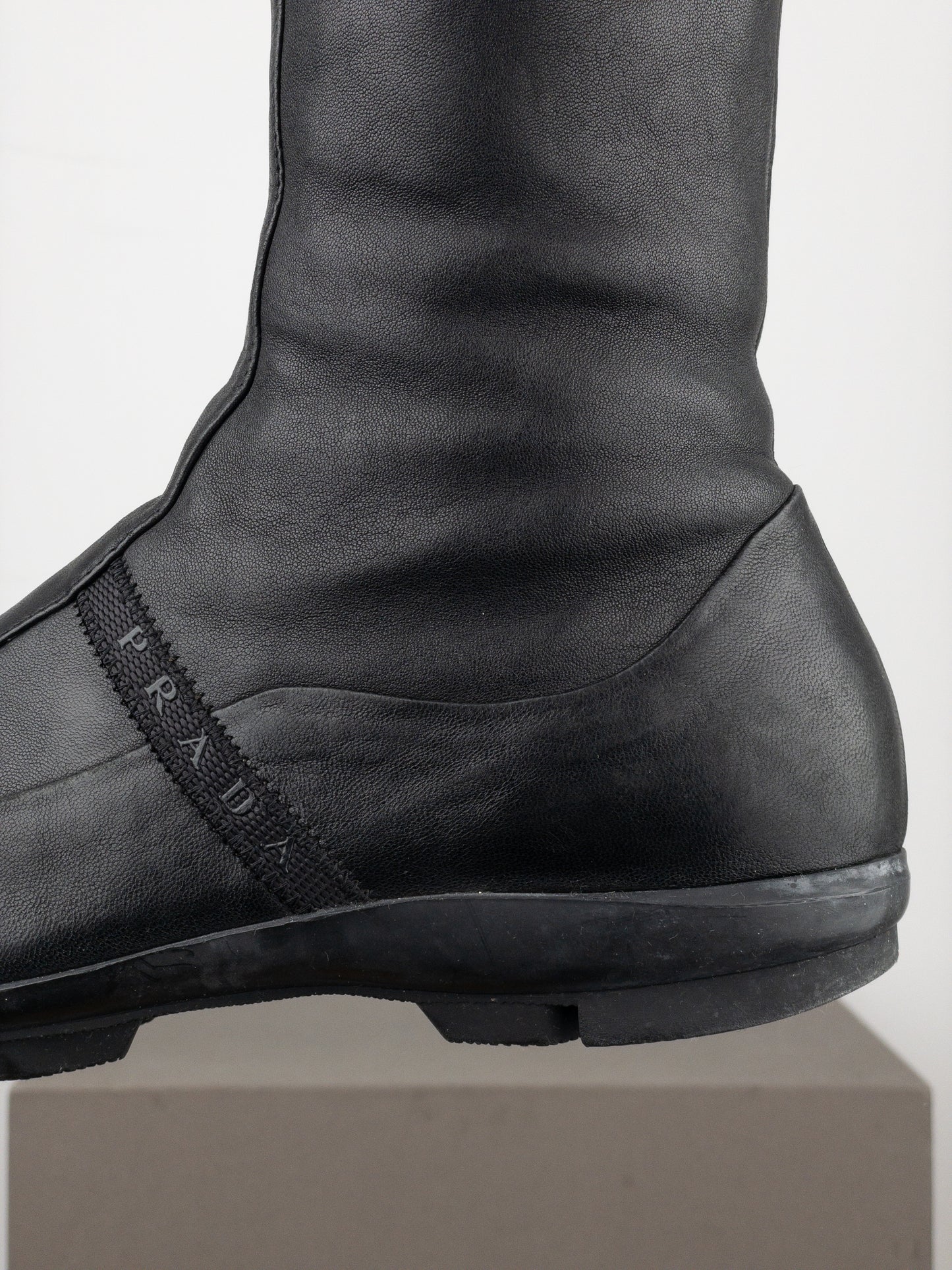 Prada AW99 Knee-High Linea Rossa Sports Cleat Boots