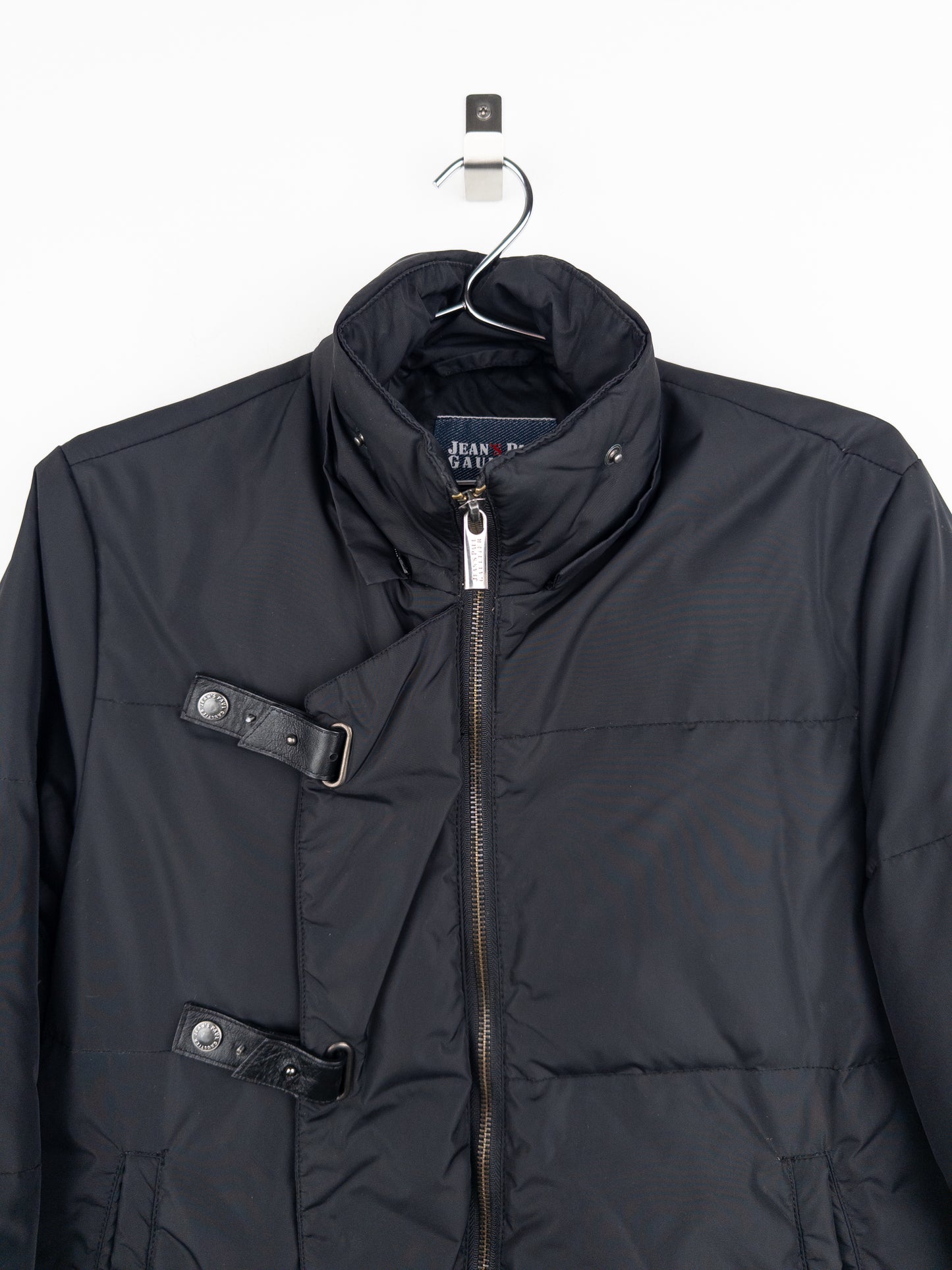 Jean Paul Gaultier AW03 Asymmetrical Bondage Strap Puffer Jacket