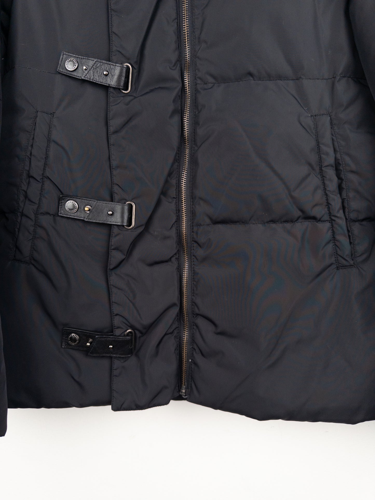 Jean Paul Gaultier AW03 Asymmetrical Bondage Strap Puffer Jacket