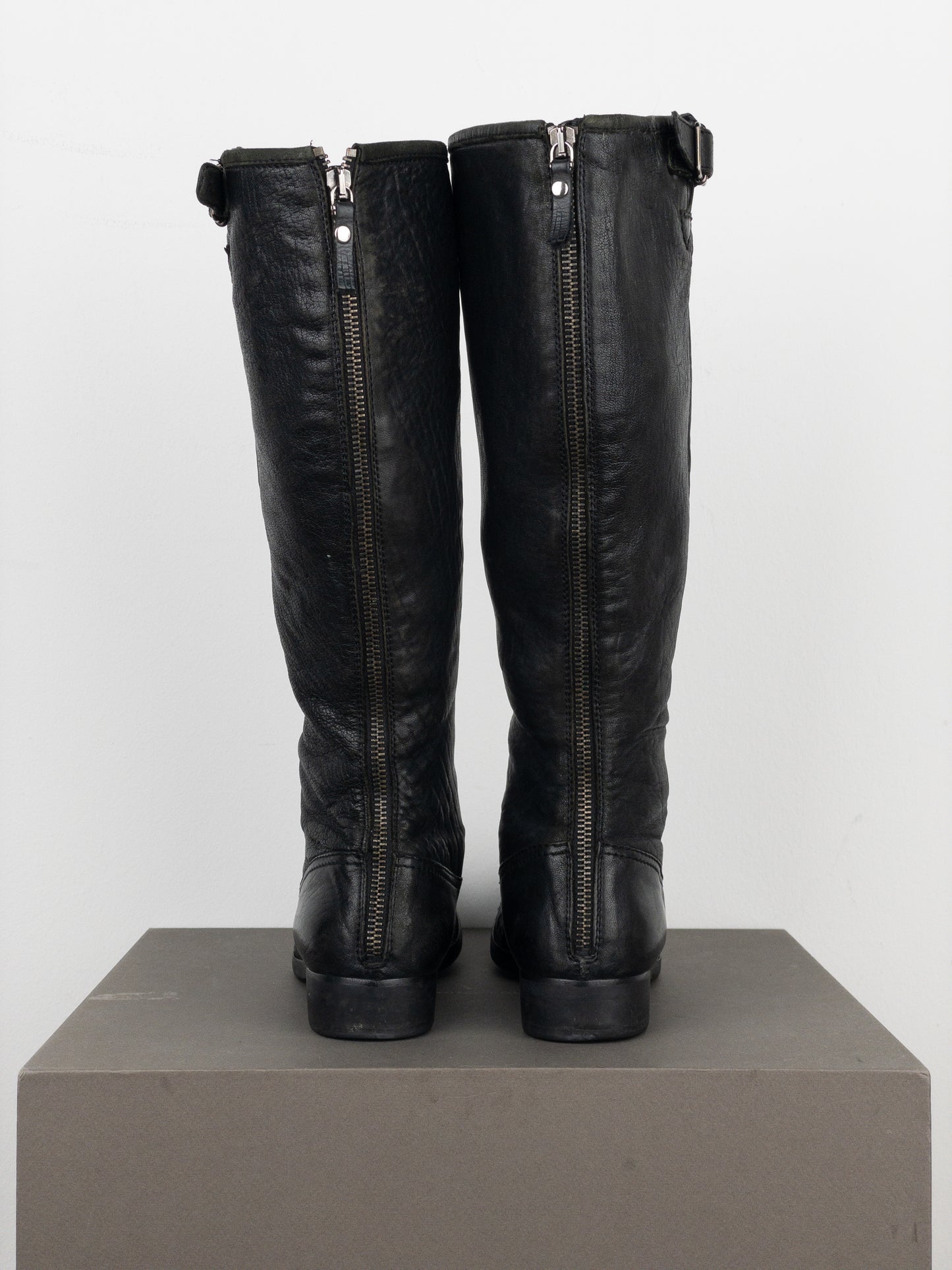 Miu Miu 2000s Knee-High Moto Biker Boots