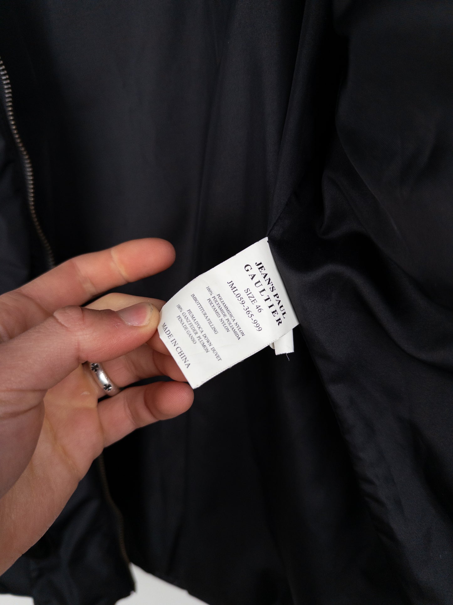 Jean Paul Gaultier AW03 Asymmetrical Bondage Strap Puffer Jacket