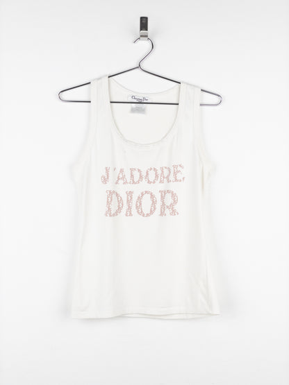 Dior by Galliano 2000s ‘Jadore Dior’ Monogram Tank Top