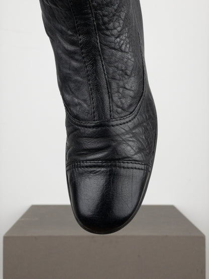 Miu Miu 2000s Knee-High Moto Biker Boots