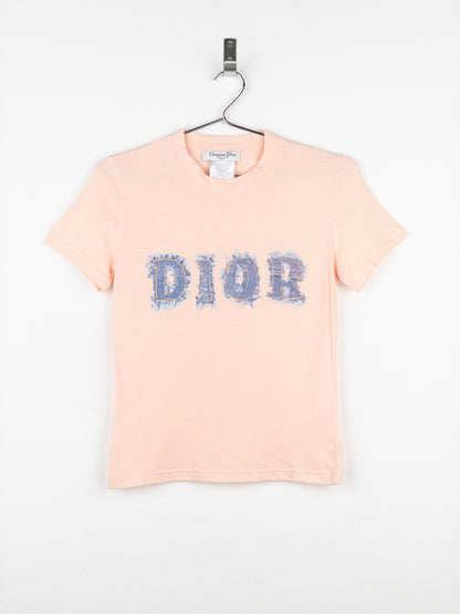 Dior by Galliano SS03 ‘Dior’ Denim Print T-Shirt