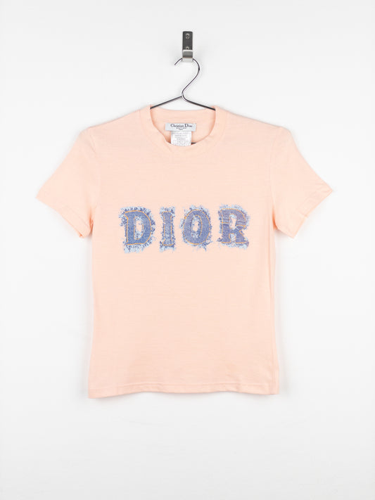 Dior by Galliano SS03 ‘Dior’ Denim Print T-Shirt